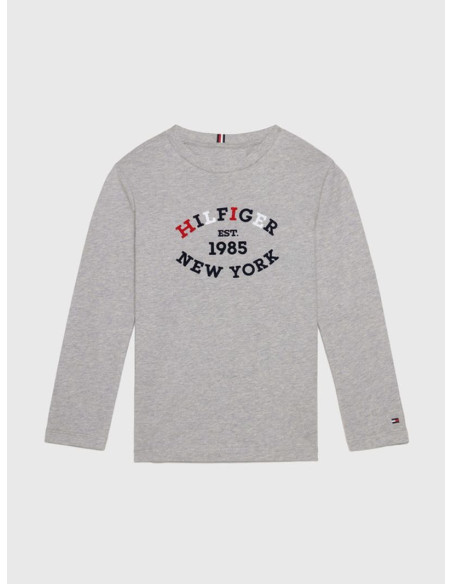 TOMMY HILFIGER - MONOTYPE FLOCK REGULAR TEE LS