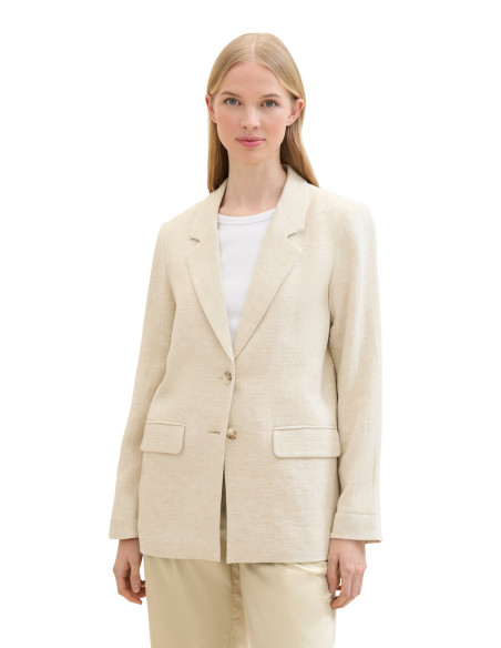 Tom Tailor - LINEN LOOK BLAZER