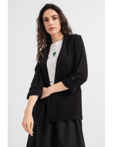 ONLY - ONLSIESTA 3/4 OPEN LINEN BL BLAZER TLR