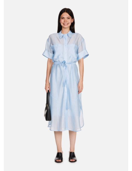 CALVIN KLEIN - TENCEL VOILE SHIRT DRESS