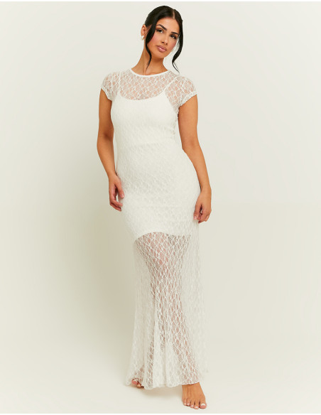 Tally Weijl - White Lace Long Dress