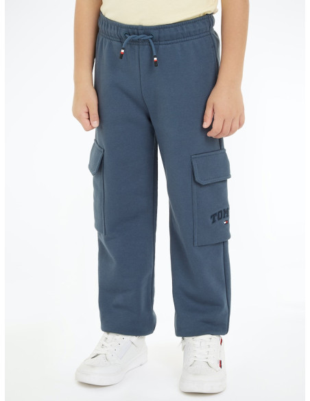 Tommy Hilfiger - VARSITY EMBR CARGO SWEATPANTS