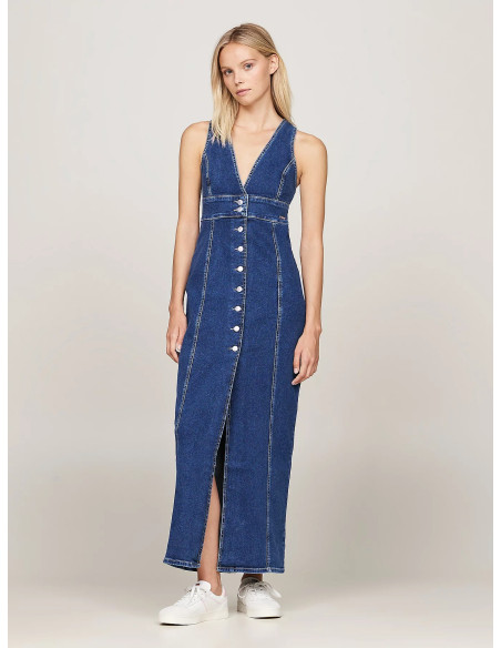 Tommy Jeans - MAXI DRESS BUTTON THROUGH CH4253