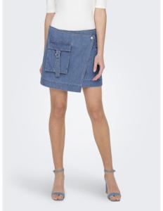 ONLY - ONLIDAHO MW CARGO WRAP DNM SKIRT