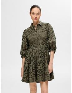 SELECTED FEMME - SLFALLIA 3/4 SHORT SHIRT BRODERI DRESS B