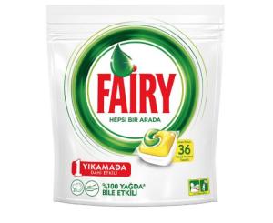 ჭურჭლის სარეცხი ტაბლეტები FAIRY 36 ც