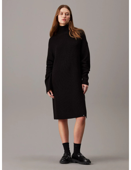 CALVIN KLEIN - CHUNKY LOOSE SWEATER DRESS