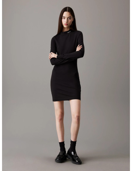 CALVIN KLEIN - LOGO ELASTIC MILANO DRESS