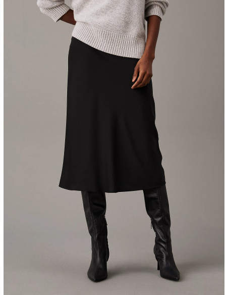 CALVIN KLEIN - RECYCLED CDC BIAS CUT MIDI SKIRT