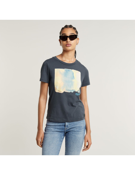 G-Star Raw - Abstract water color print r t wmn