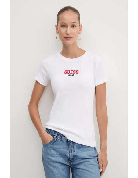 GUESS - GJ SS CN SLIM RIB EMB TEE