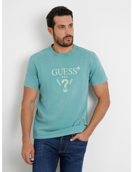 GUESS - SS CN TREATED TRIANGLE TEE