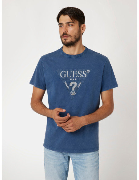 GUESS - SS CN TREATED TRIANGLE TEE