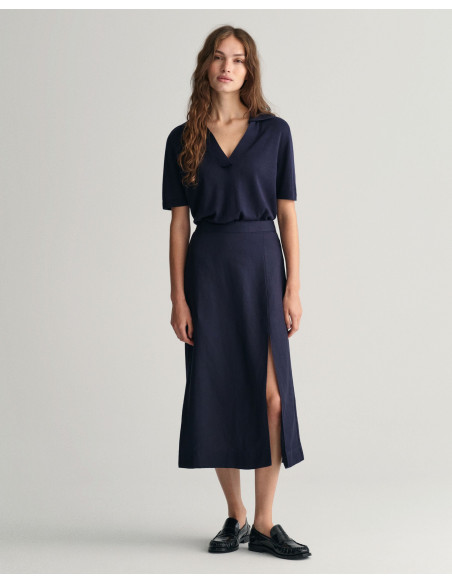 Gant - REL MIDI LINEN BLEND SKIRT