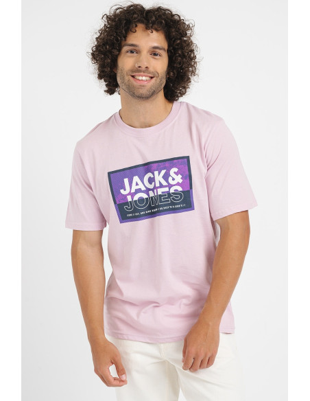 Jack & Jones - JCOLOGAN SUMMER PRINT TEE CREW NECK FST