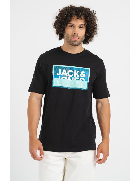 Jack & Jones - JCOLOGAN SUMMER PRINT TEE CREW NECK FST