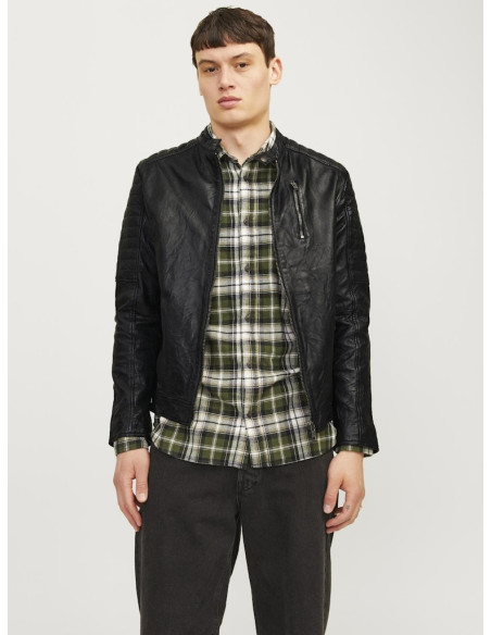 Jack & Jones - JJERICHARD LEATHER JACKET NOOS