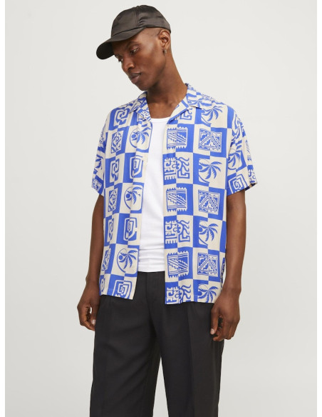 Jack & Jones - JORLUKE OCEAN RESORT SHIRT SS