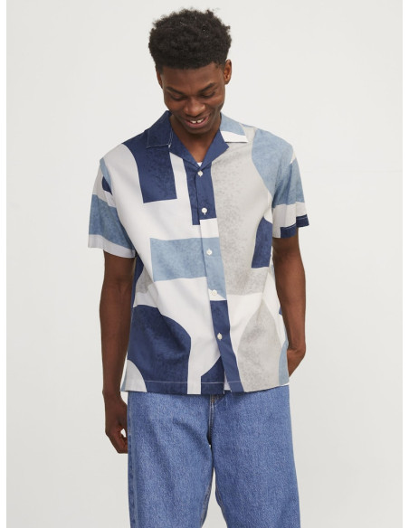 Jack & Jones - JPRBLACARNABY PRINT RESORT SHIRT S/S