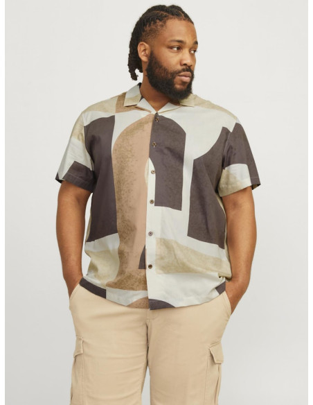 Jack & Jones - JPRBLACARNABY PRINT RESORT SHIRT S/S PLS
