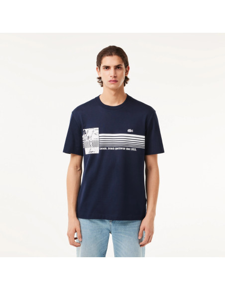 Lacoste - French Made Tennis Print Heavy T-shirt