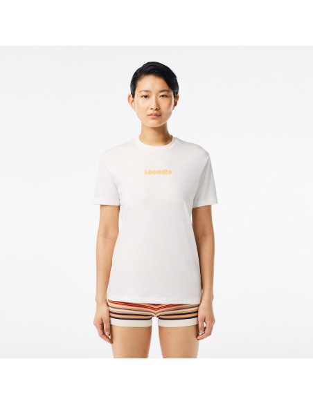 Lacoste - Vintage Print Soft Cotton Jersey T-shirt