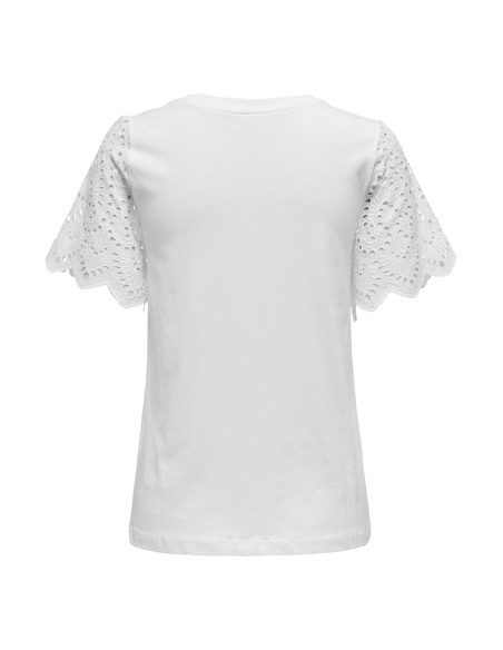 ONLY - ONLEBBA LIFE S/S LACE TOP JRS