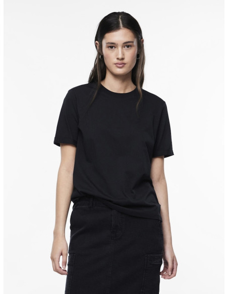 Pieces - PCRIA SS FOLD UP SOLID TEE NOOS BC