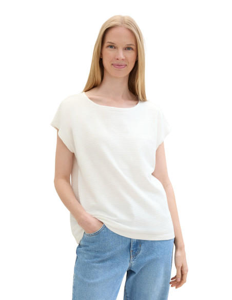 Tom Tailor - T-Shirt Overcut Shoulder