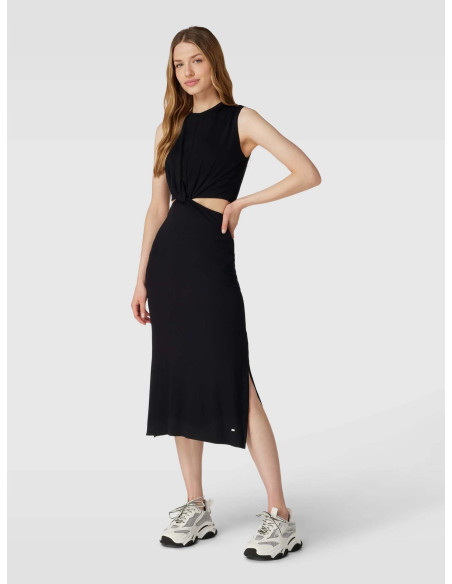 Tommy Hilfiger - VIS/EA CUTOUT MIDI DRESS NS