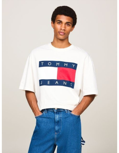 Tommy Jeans - TJM OVZ BIG FLAG TEE EXT