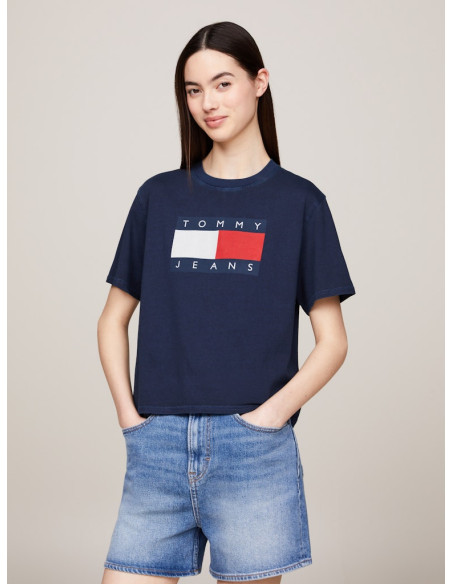 Tommy Jeans - TJW BXY TOMMY FLAG TEE EXT