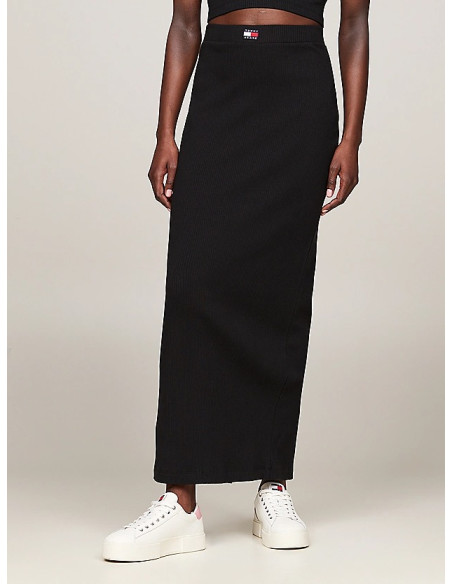 Tommy Jeans - TJW RIB BADGE MAXI SKIRT