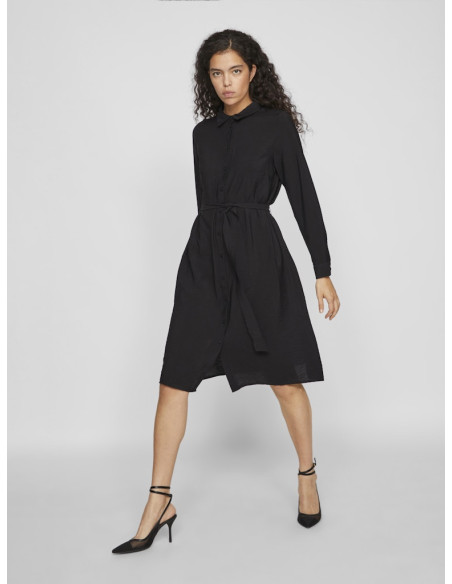 VILA - VIDOMIRA L/S SHIRT DRESS - NOOS