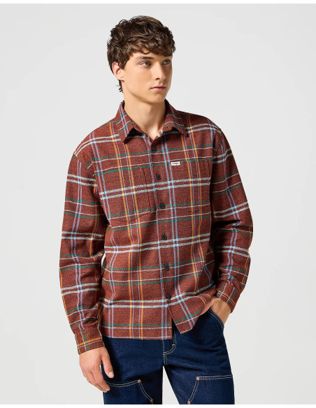 Wrangler - FRAYED PLAID SHIRT