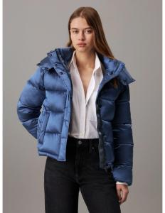 CALVIN KLEIN - SHINY MONOLOGO ND SHORT PUFFER