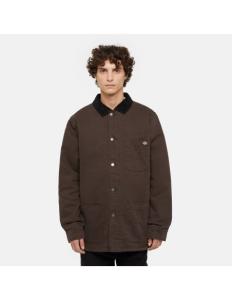 Dickies - DUCK HIGH PILE FLCE LINE CHORE JCKT DARK BROWN