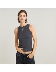 G-Star Raw - Racerback ribbed slim tank top wmn