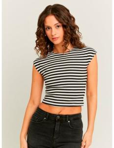 Tally Weijl - Top, Knitted, For Women With Pu Coating