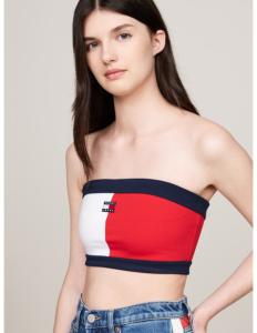 Tommy Jeans - TJW RWB BADGE TUBE TOP EXT