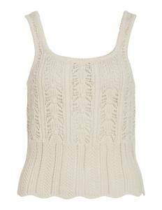 VILA - VISTYLA SHORT OPEN O-NECK KNIT TANK TOP