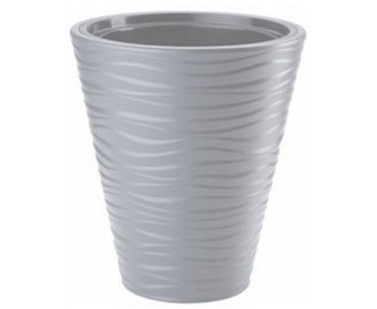 პლასტმასის ქოთანი ყვავილებისთვის FORM PLASTIC Sahara Dunes round 2722-055 Ø40 ღია ნაცრისფერი