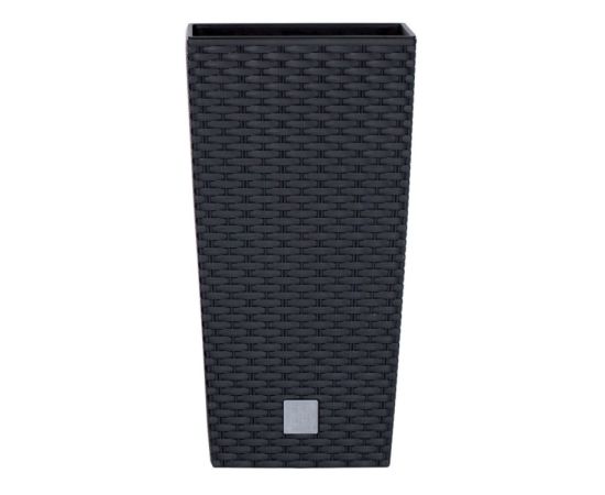 პლასტმასის ქოთანი ყვავილებისთვის Prosperplast RATO SQUARE DRTS S433 265 მმ ანტრაციტი