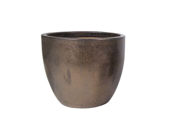 ქოთანი კერამიკული Glazed Egg Pot Bronze 71 ლ