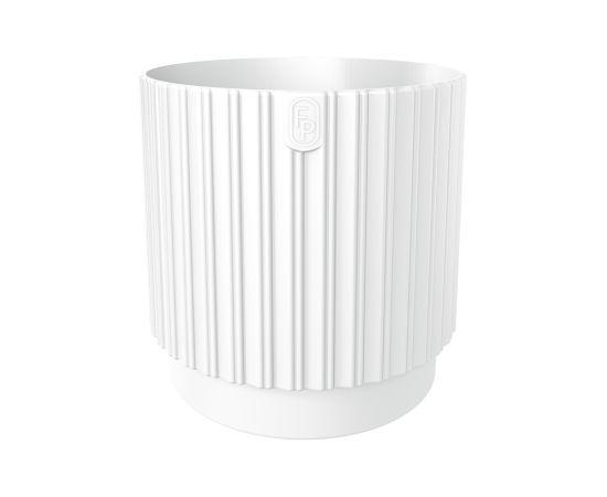 ქოთანი ყვავილის FORM-PLASTIC Mika Cyli Petit Eco Recycled 26 white