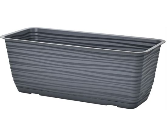 ქოთანი ყვავილის FORM PLASTIC Sahara box with saucer 60 anthracite