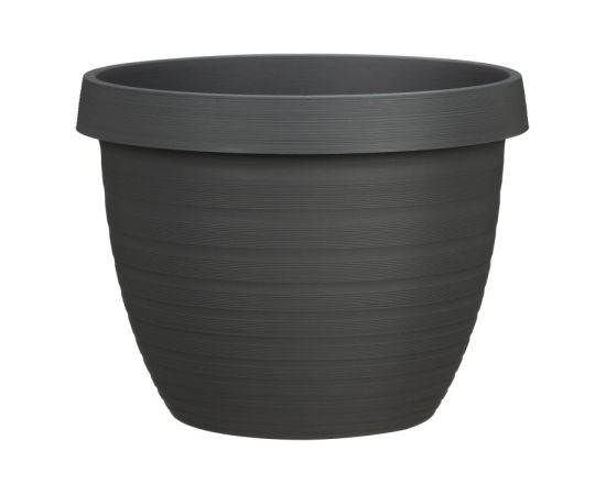 ქოთანი ყვავილის პლასტმასი Scheurich METALLIC GREY 48/270 COUNTRY STAR 48