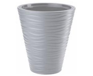 პლასტმასის ქოთანი ყვავილებისთვის FORM PLASTIC Sahara Dunes round 2722-055 Ø40 ღია ნაცრისფერი