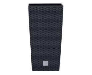 პლასტმასის ქოთანი ყვავილებისთვის Prosperplast RATO SQUARE DRTS S433 265 მმ ანტრაციტი