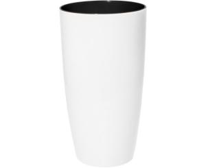 ქოთანი პლასტმასის Aleana Alfa d22x41,5 სმ თეთრი ვარდი